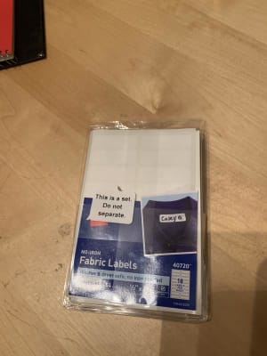 Avery® No-Iron Fabric Labels - Permanent Adhesive - Rectangle ...