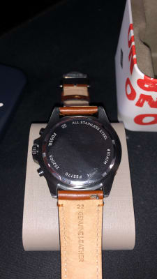 Garrett Chronograph Brown Leather Watch 