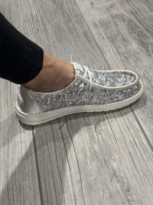 HEYDUDE™ Wendy Sequin Shoe - Women's Shoes in Cream | Buckle
