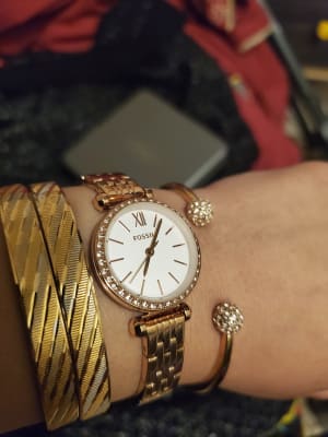 Tillie Mini Three-Hand Rose Gold-Tone 