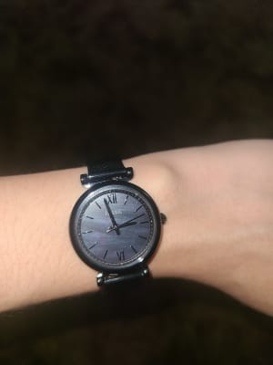 Carlie Mini Three-Hand Black Stainless 