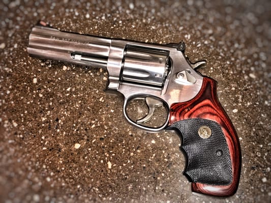 Pachmayr American Legend Grip S&W K, L-Frame Round Butt Charcoal