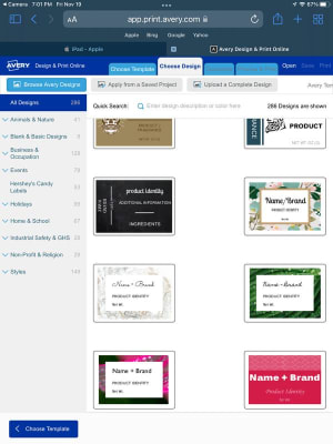 Avery Avery 22806 PRINTTOTHEEDGE SQUARE LABELS 2