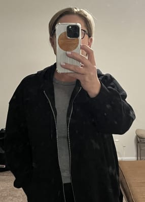 Oversized Full Zip Hoodie for Women Old Navy