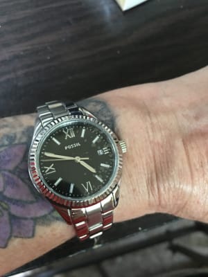 Rye Three-Hand Date Stainless Steel 