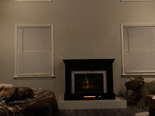 Real Living 50 Petite Grand Electric Fireplace TV Stand | Big Lots