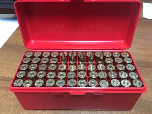 Ammo Boxes with Styrofoam Trays 22-250Rem 243Win 308Win (one Tray