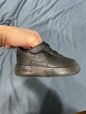 Toddler's Air Force Low EasyOn Sneakers in White/Blue Little