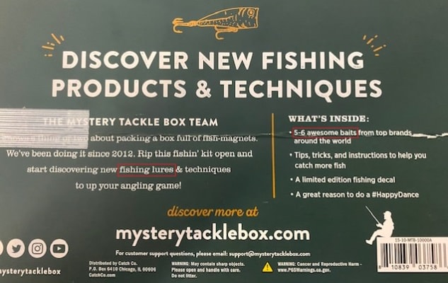 Mystery Tackle Box PANFISH & TROUT FISHING KIT #239 (Sealed Box