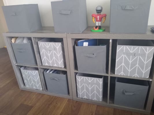 Stratford Reclaimed Gray 4-Cube Storage Organizer