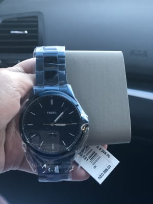 Ocean Blue Stainless Steel Watch 