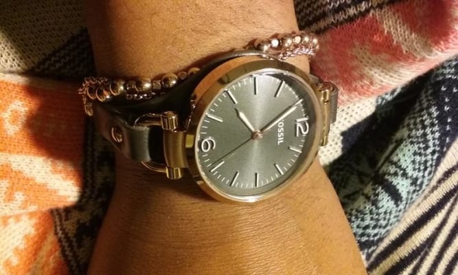Georgia Smoke Leather Watch - ES3077 