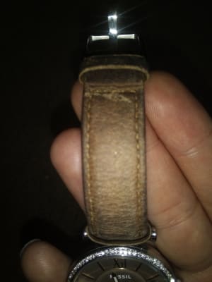 Carlie Three-Hand Sand Leather Watch - ES4343 - Fossil