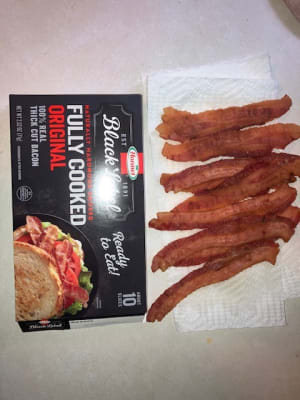 Hormel Black Label Fully Cooked Bacon, 9.5 oz., 72/CS - WB Mason