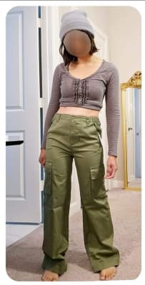 Mid-Rise Wide-Leg Cargo Pants for Women, Old Navy in 2023