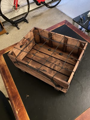 Electra wooden rear bike crate store
