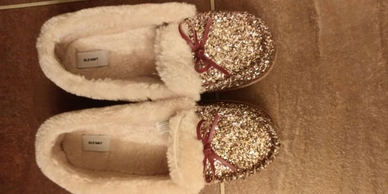 J crew glitter hotsell slippers