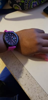 FB-01 Three-Hand Date Pink Silicone 