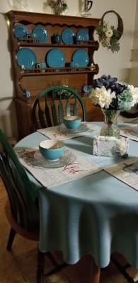 Master Cuisine Huntley Gray Fabric Tablecloth 60 X 102 Big Lots