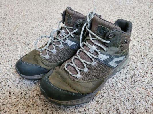 Merrell Zion Mid M-Dry Hiking Trail Boots Mens Size 10 Vibram Soles *Read Desc. Merrell Men main image 3