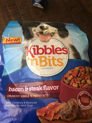 Kibbles n Bits Savory Bacon Steak Flavor Dry Dog Food