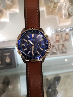 Garrett Chronograph Luggage Leather 