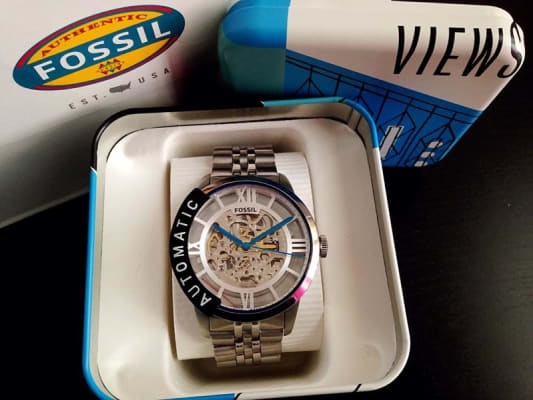 Fossil Townsman Automatic Watch Men s Watches in Silver Buckle