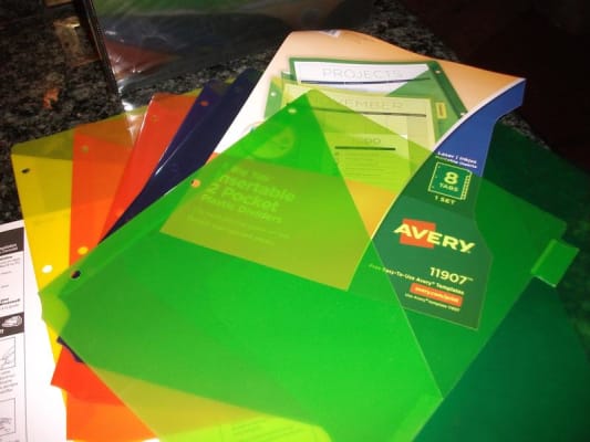 Avery 7278211901 $3.30 Avery® Big Tab™ Insertable Plastic ...