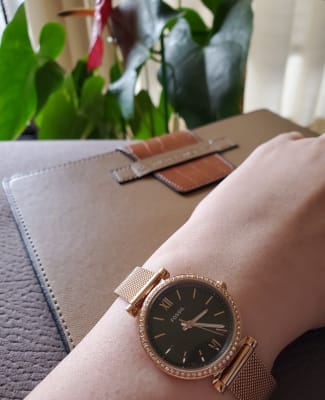 Rose Gold-Tone Stainless Steel Mesh 