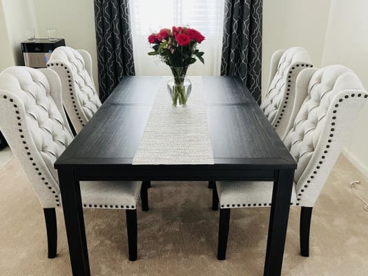 Jeanette dining table set deals