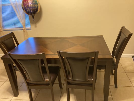 Real Living Harlow 6-Piece Padded Dining Set with Bench | Big ...
