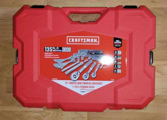 CRAFTSMAN Low Profile Mechanics Tool Set, 135pc CMMT12124L Acme
