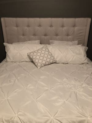 White Tufted Full/Queen Headboard | Big Lots