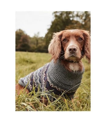 Barbour Case Fairisle Dog Jumper Grey Pets At Home