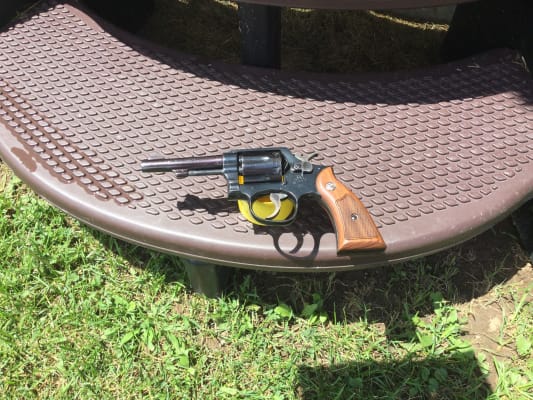 Smith & Wesson K-Frame 虎杢グリップ M10 19 66 Smith & Wesson Grips S&W K, L-Frame Square Butt Checkered