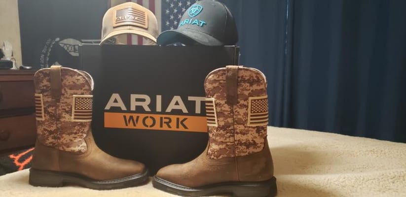 Ariat Men's Workhog Patriot Steel Toe Work Boots