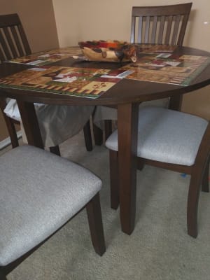 Real Living Hamilton Dining Table Big, Big Lots Round Kitchen Tables
