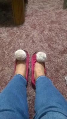 Old navy pom pom slippers sale