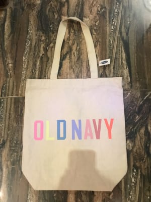 Old navy graphic top canvas lunch tote
