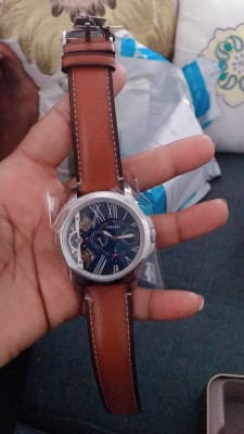 Grant Twist Three-Hand Luggage Leather Watch - ME1161 - Fossil