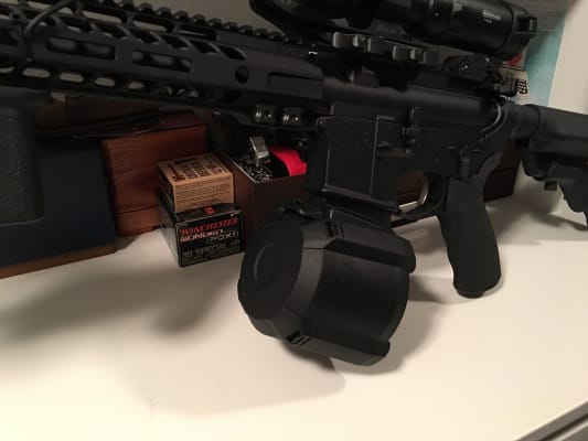Magpul PMAG D-60 Drum Mag AR-15 223 Remington, 5.56x45mm 60 Magpul PMAG D-60 Drum Mag AR-15 223 Remington, 5.56x45mm 60