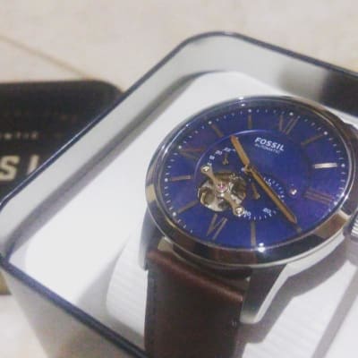 Townsman Automatic Brown Leather Watch 