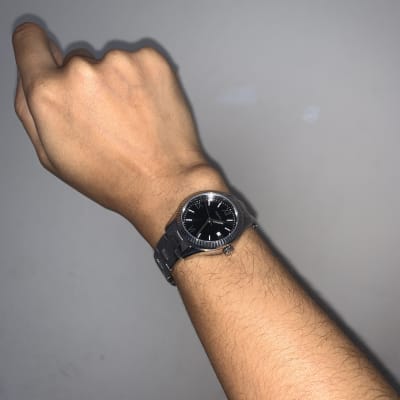 Rye Three-Hand Date Stainless Steel 