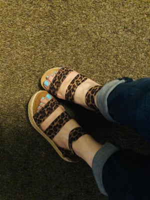 Steve Madden Kimmie Flatform Sandal Women s Shoes in Leopard Buckle