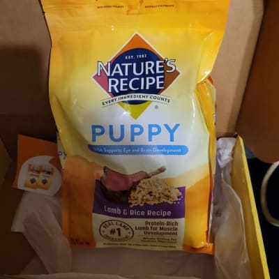 Nature's recipe puppy lamb meal & rice formula clearance