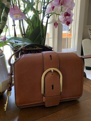 Fossil wiley tote best sale handbag