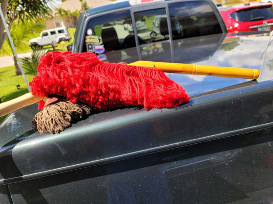 The Heritage Edition California Car Duster Wooden Handle Soft Cotton Mop  86242 - California Car Cover Co.