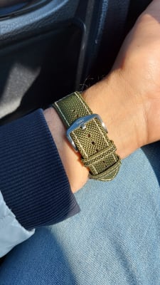 Latitude Chronograph Olive Nylon Watch 