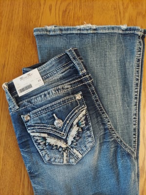 Miss Me Low Rise Flare Stretch Jean Women s Jeans in M772 Buckle