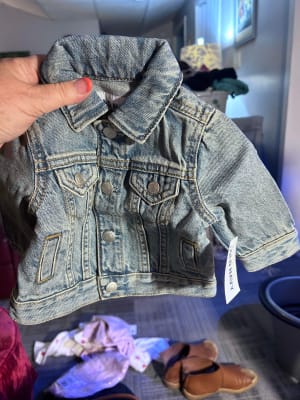 Baby jean jacket 12 months sales
